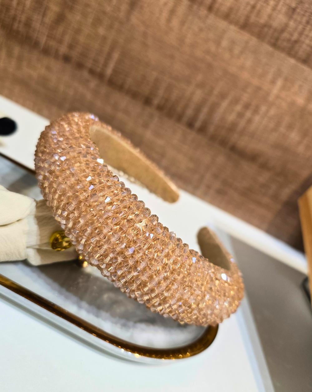 Headband CRYSTAL CHIC | Nude