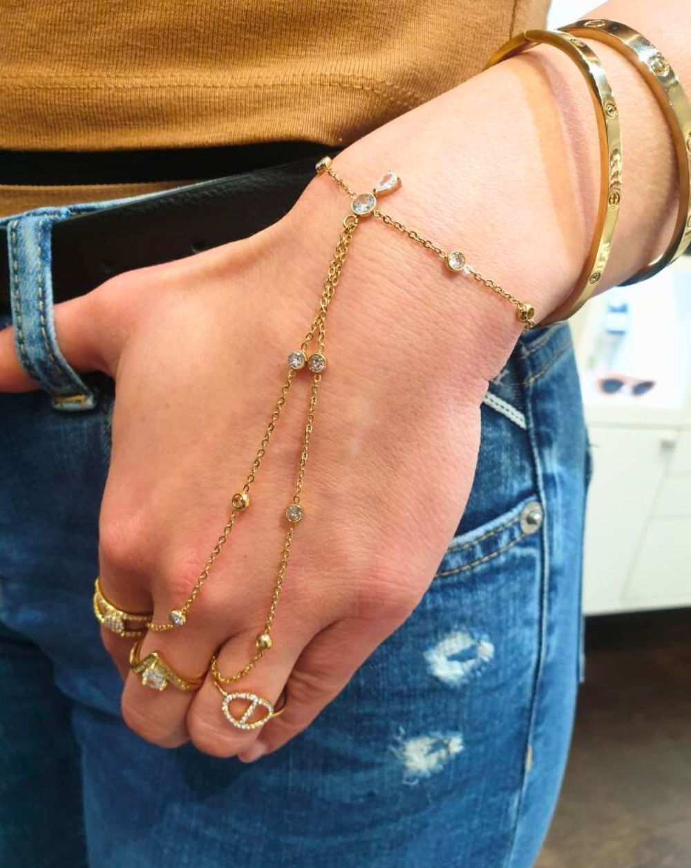 Armband + Ring in einem DAZZLE