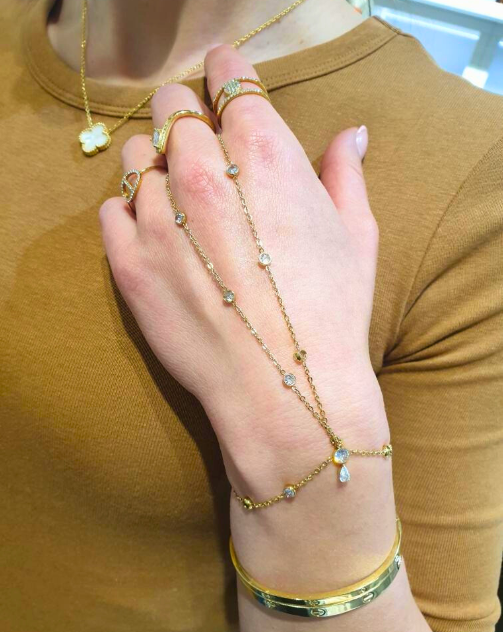 Armband + Ring in einem DAZZLE