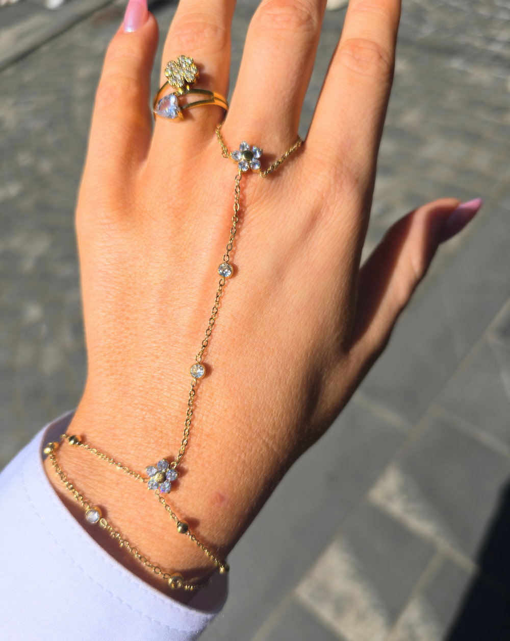 Bracelet + Ring in one BLOOM