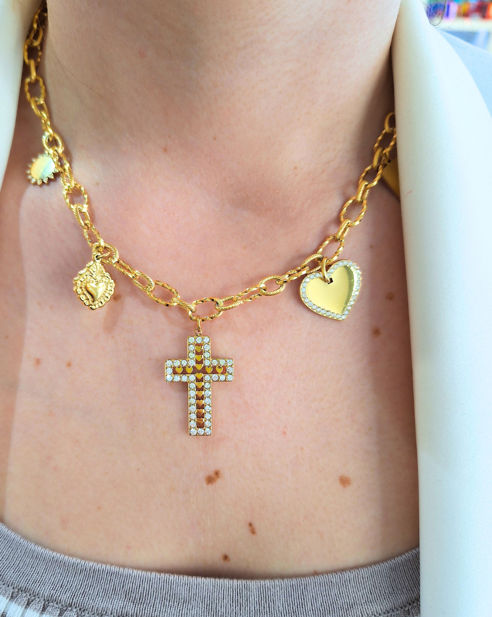 Fashion necklace CROCE CHARM