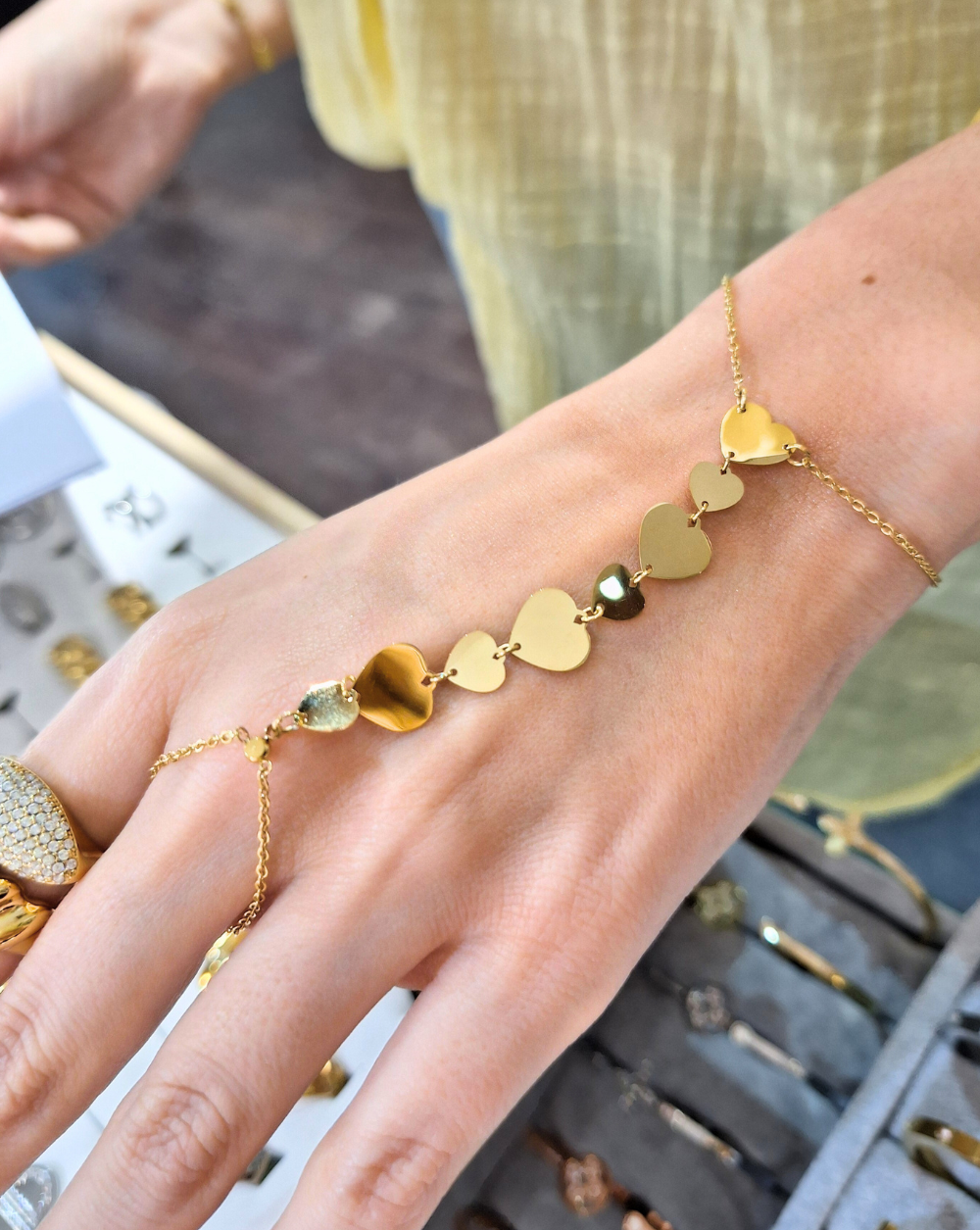Bracelet + Ring in one BOHO | Gold