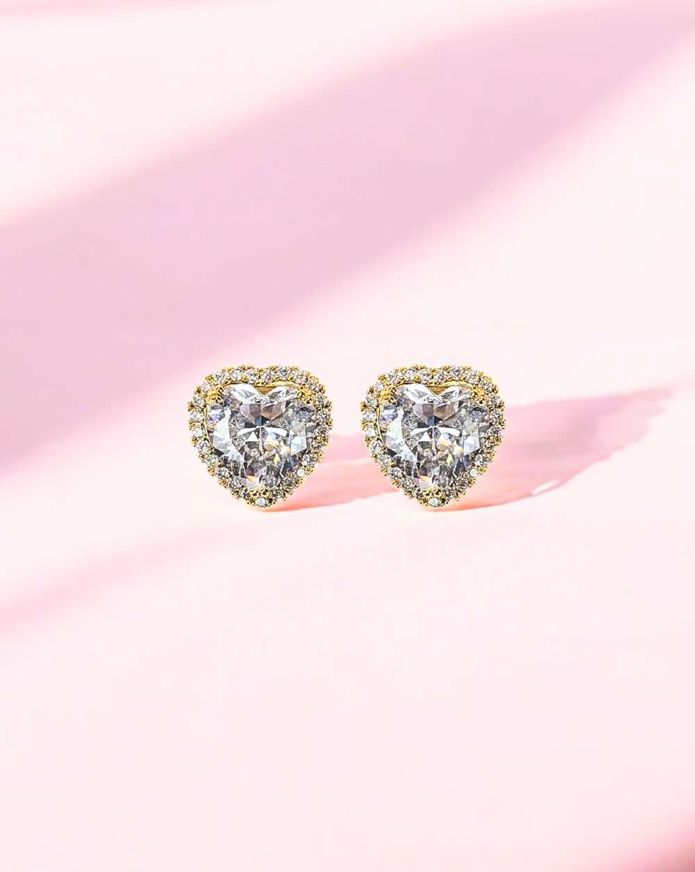 Ohrringe mit Strasssteinen Sweetheart | Gold
