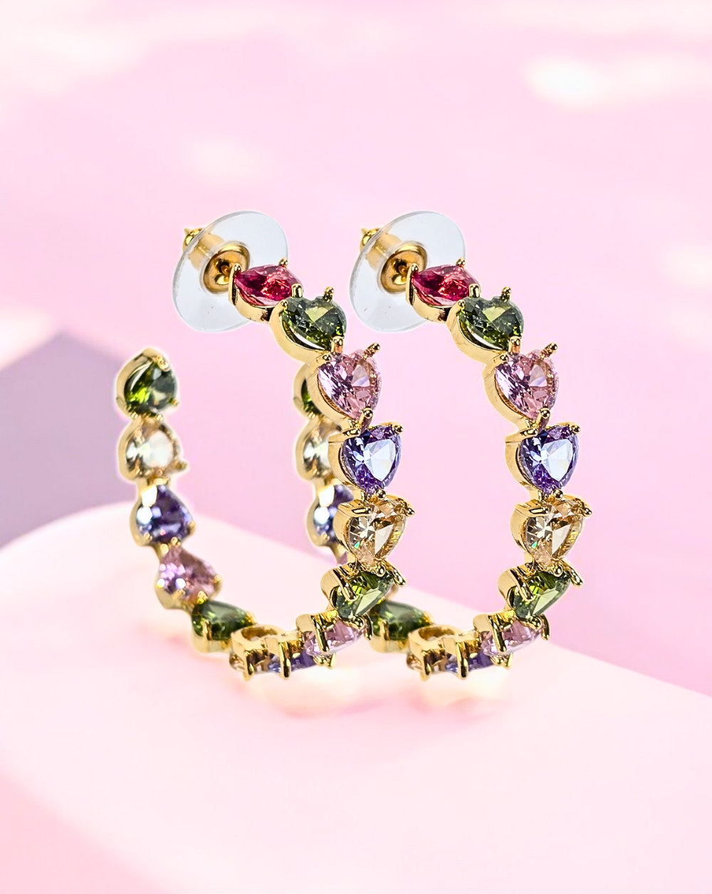 Okrogli uhani VALENTINE | Multicolor