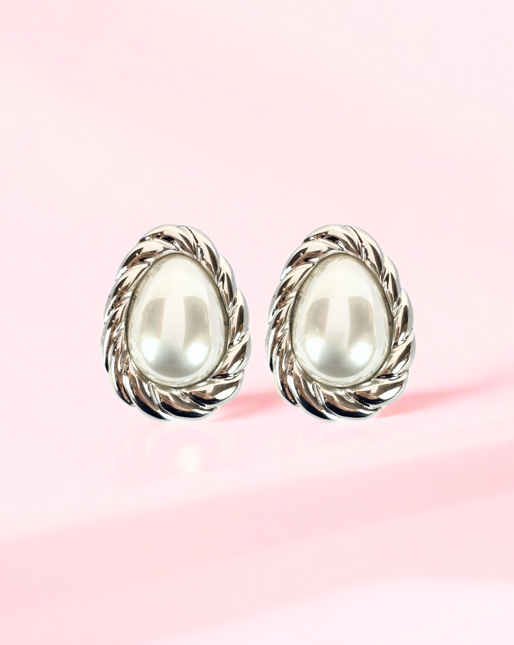 Clip-On uhani TWIST PEARL