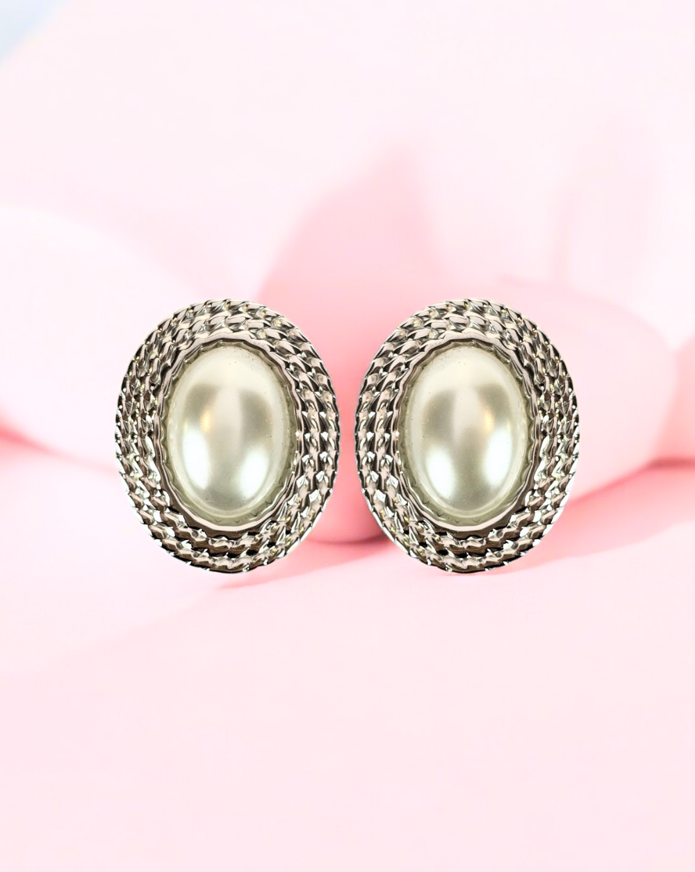 Clip-On uhani VINTAGE PEARL