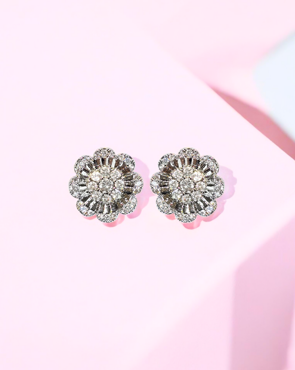 Clip-On uhani CRYSTAL FLOWER