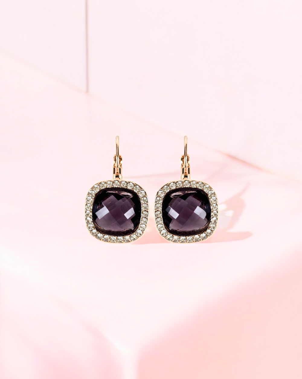 Ohrringe mit Zirkonia | Shine Purple