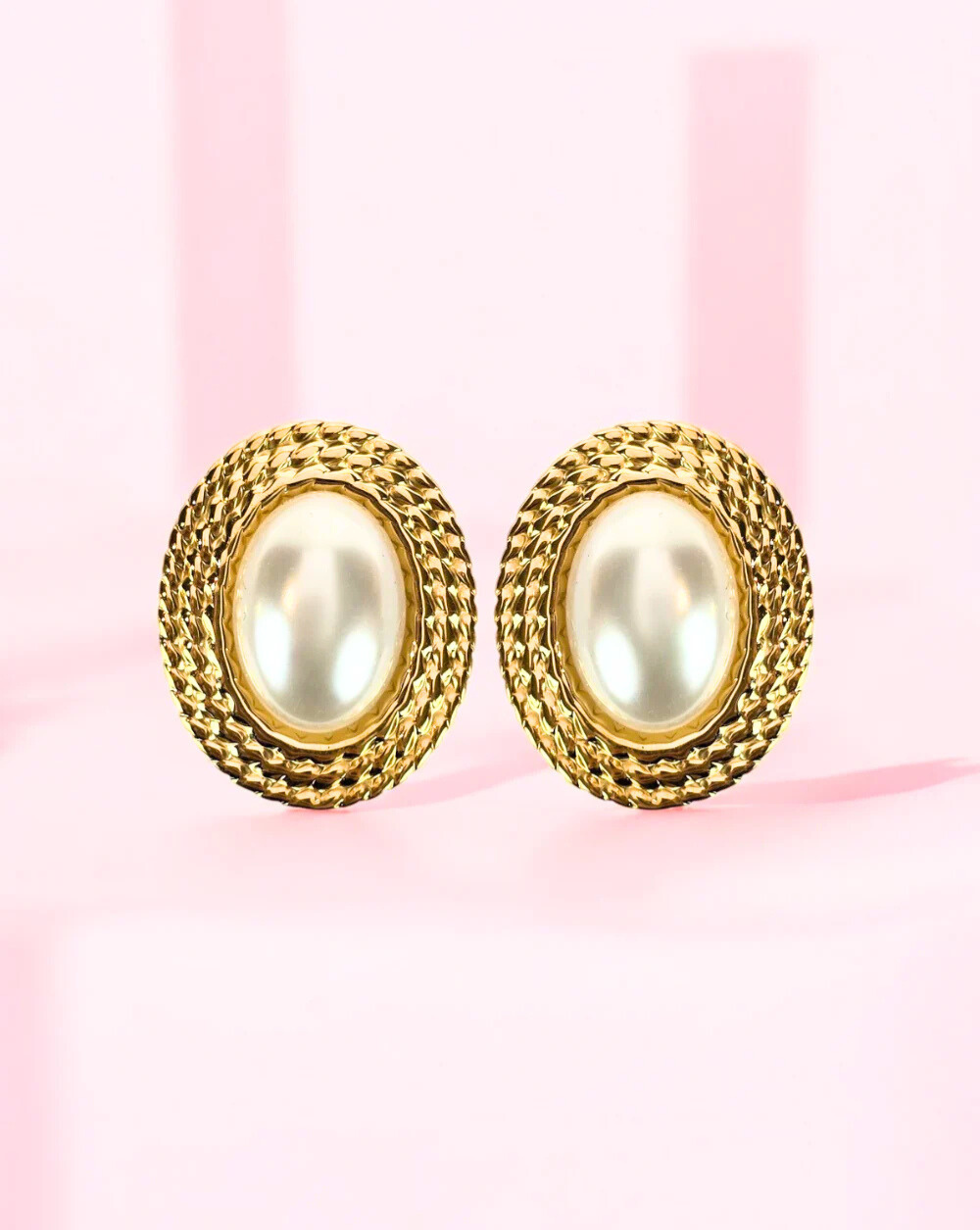 Clip-On uhani VINTAGE PEARL