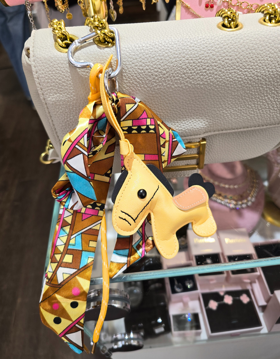 Obesek za torbico HORSE | Yellow
