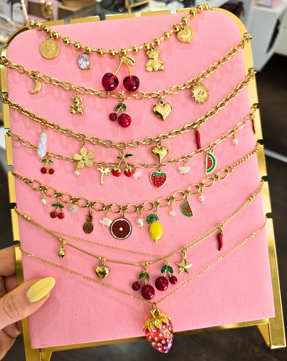 Halskette CHERRY STATEMENT CHARM