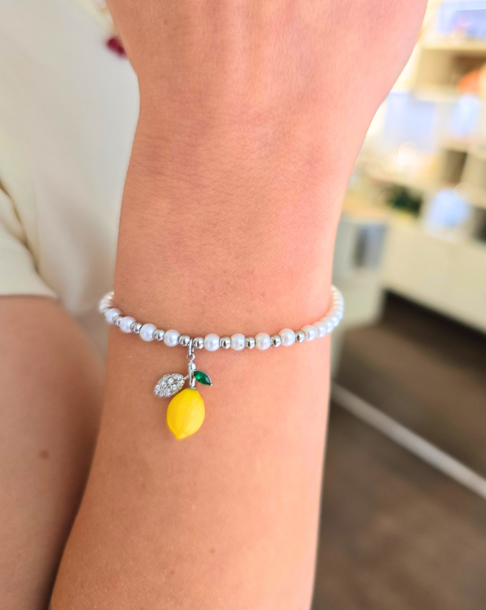 Armband mit Perlen LEMON