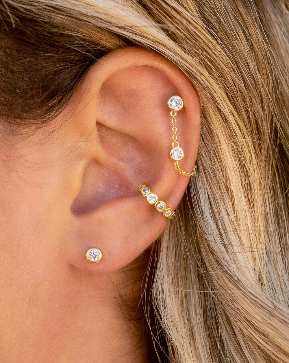 SOLITAIRE Stecker-Ohrringe