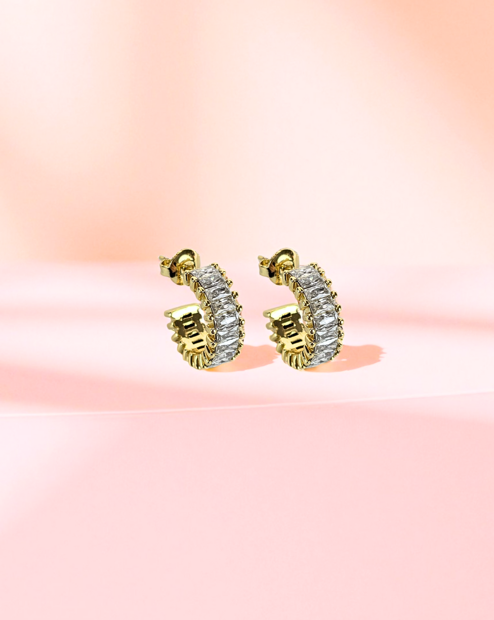 Runde Mini-Ohrringe CRYSTAL