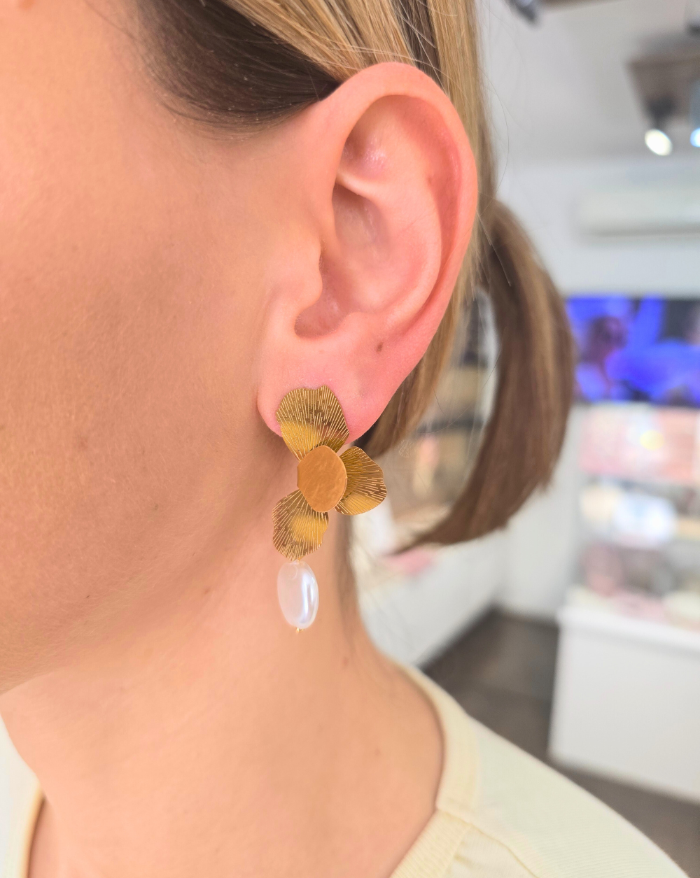 Viseči uhani NATURE PEARL