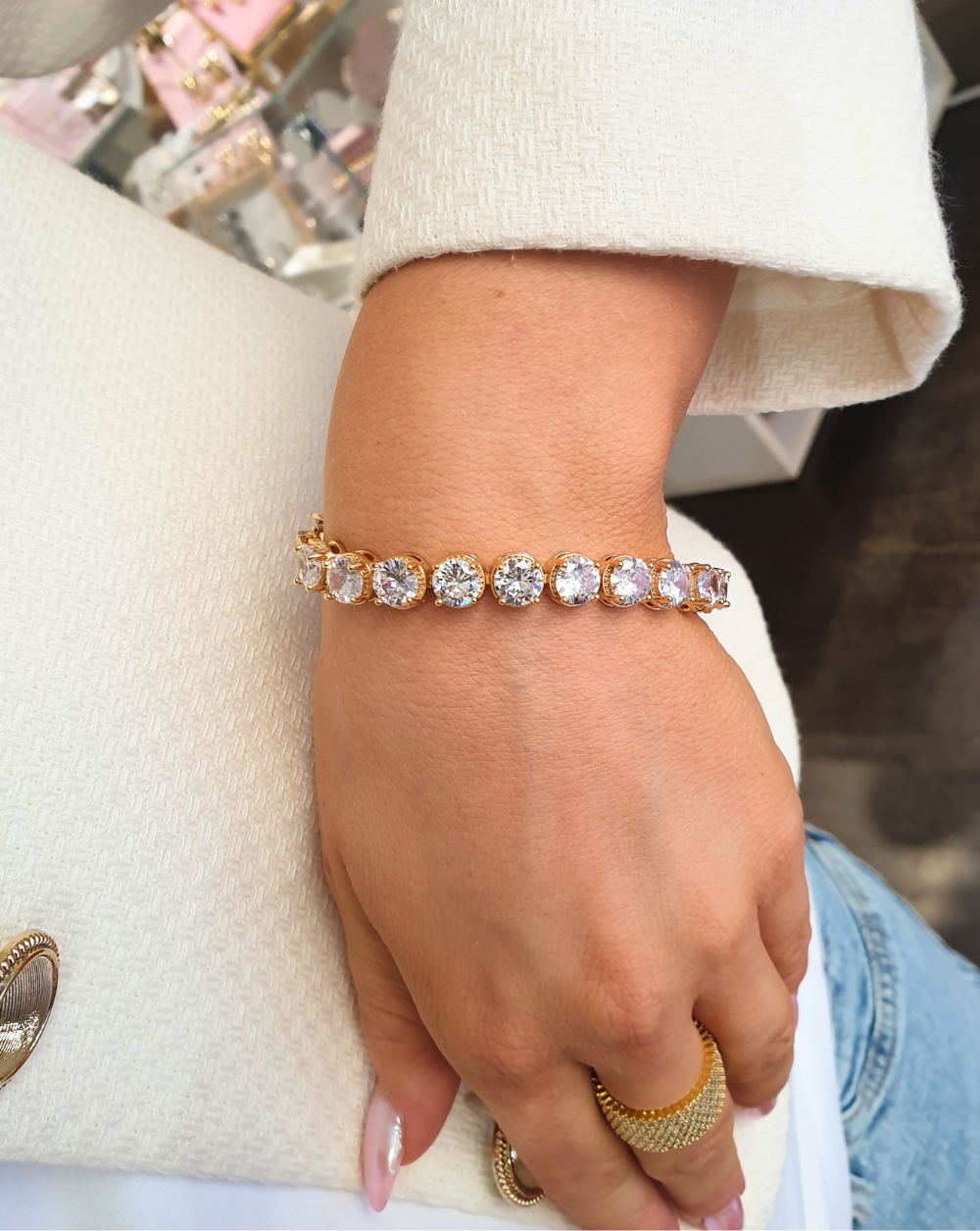 Armband mit Strasssteinen TESORO