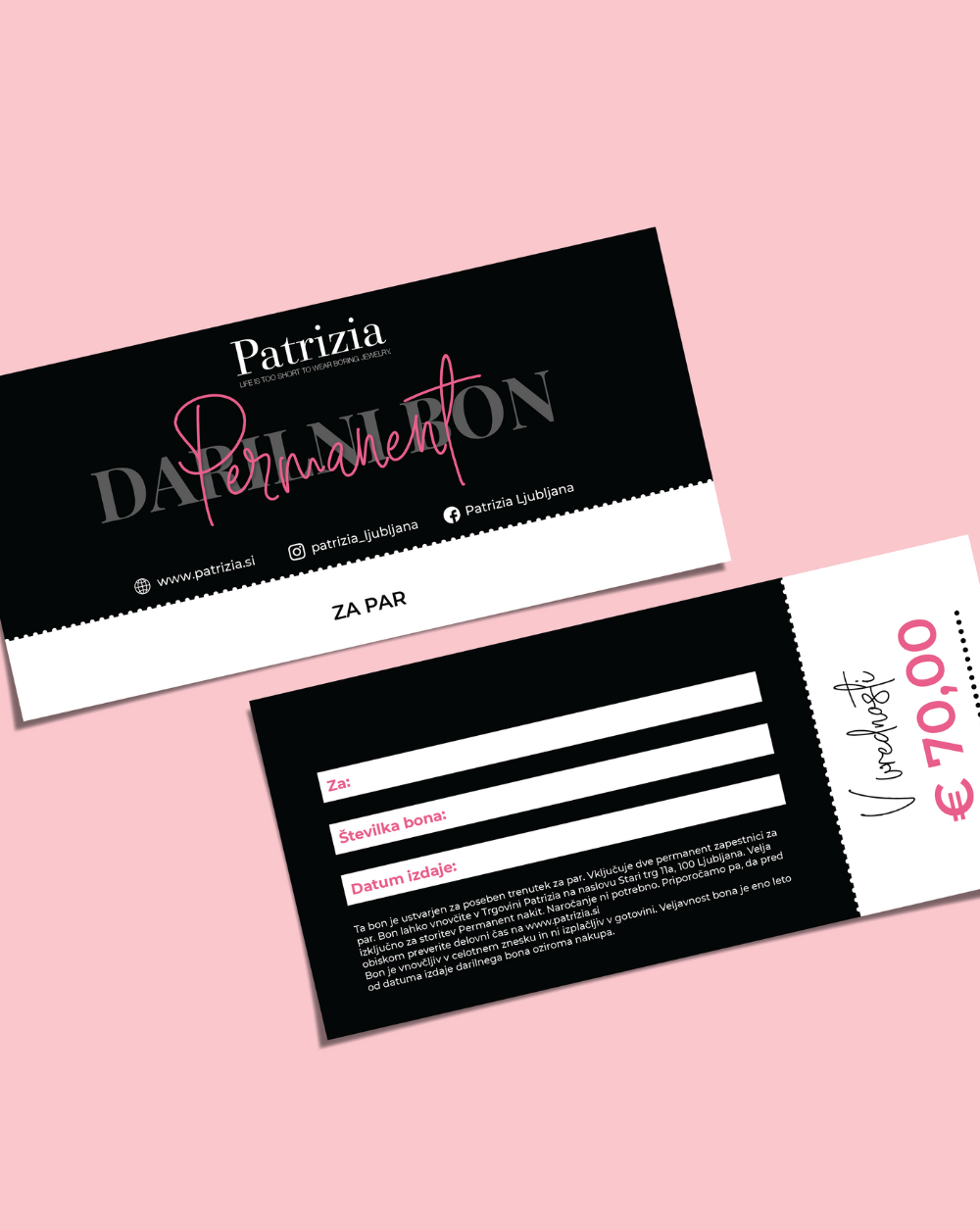 PATRIZIA Geschenkgutschein | Permanenter Armreif für ein Paar