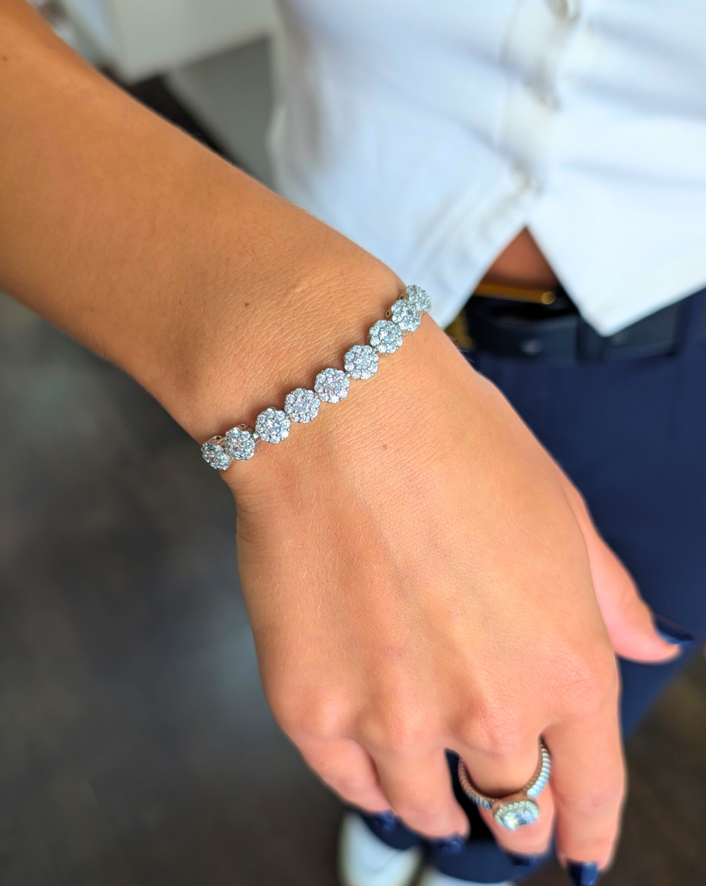 Armband mit Strasssteinen ROUND LUXE