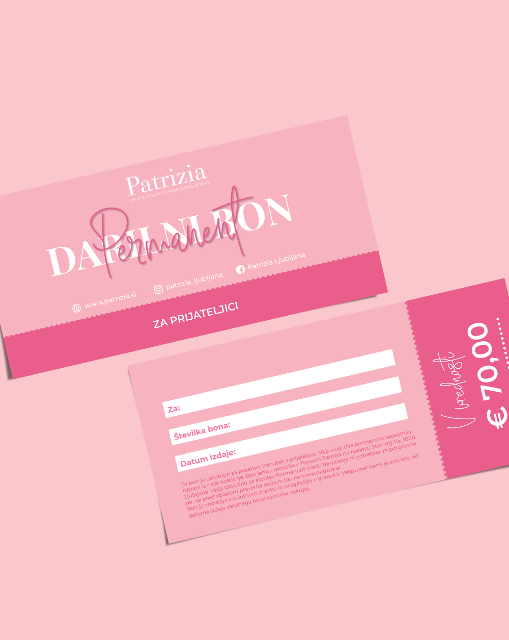 PATRIZIA Geschenkgutschein | Permanentes Armband für einen Freund