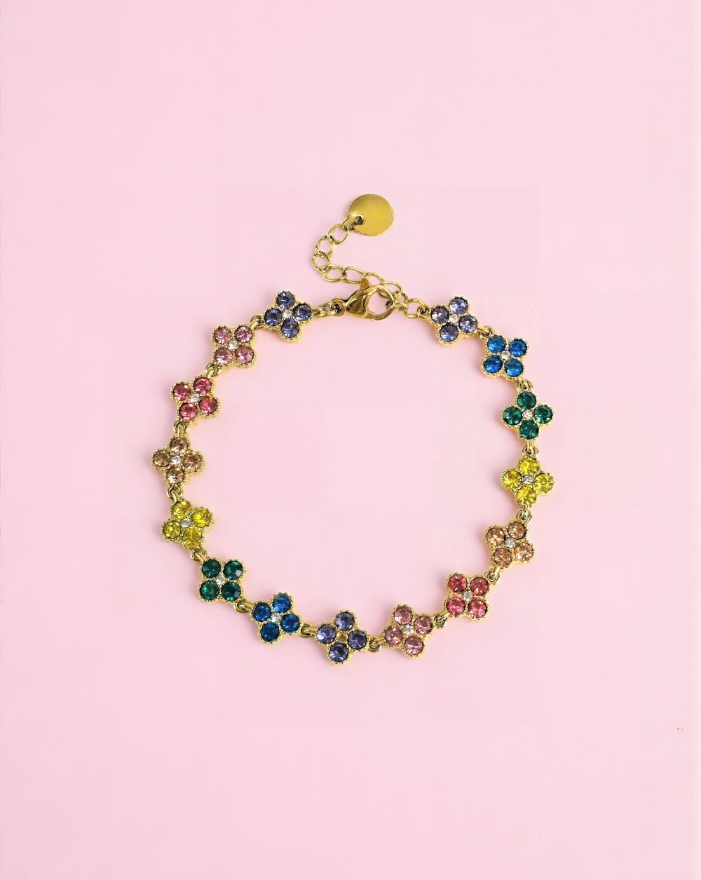 Armband mit Strasssteinen GLAM FLOWERS