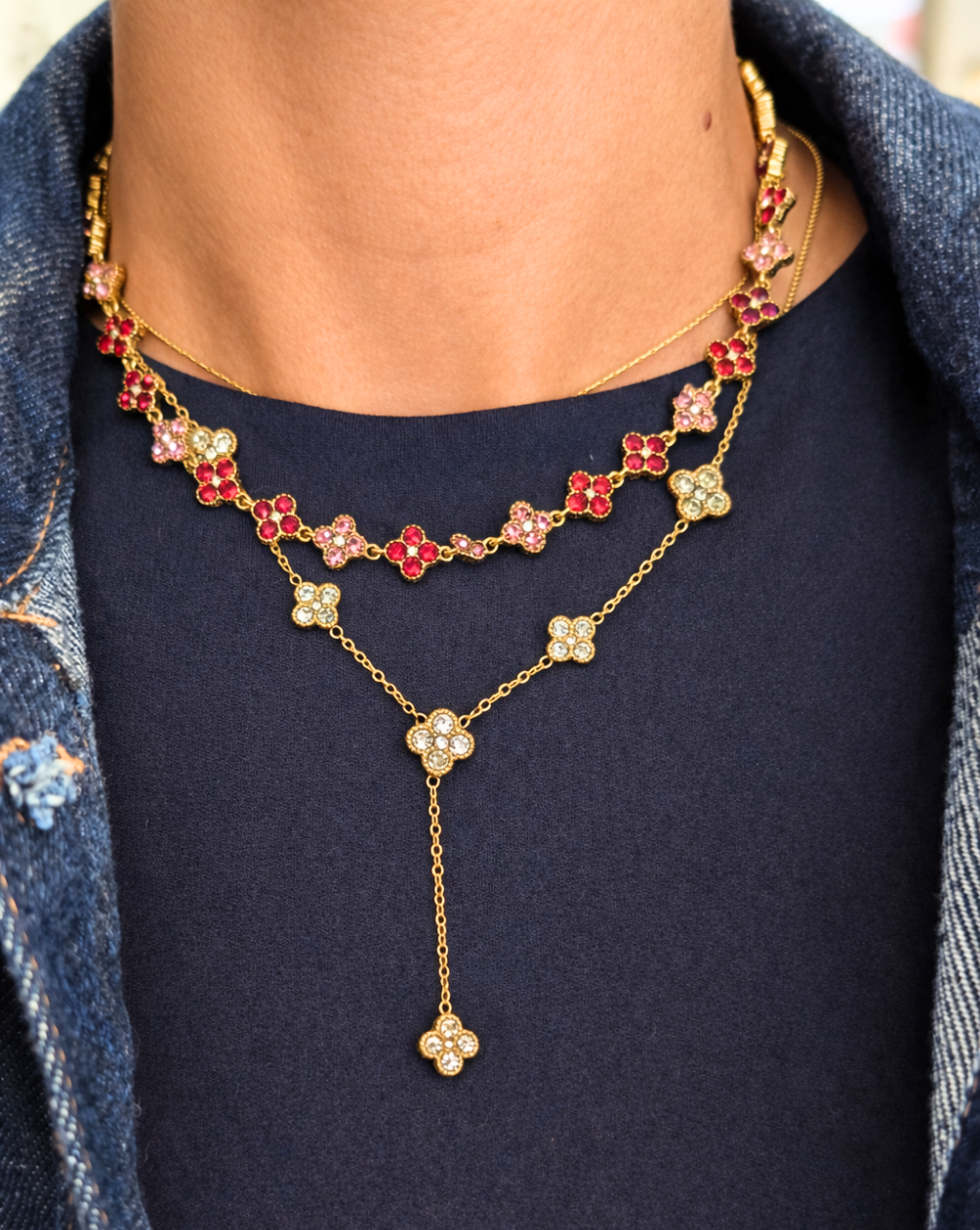 Lanac GLAM FLOWERS | Različite boje