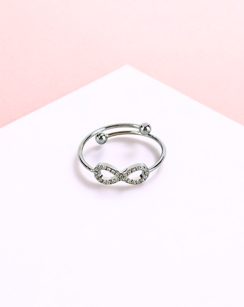 Minimalistični prstan INFINITY CRYSTALS