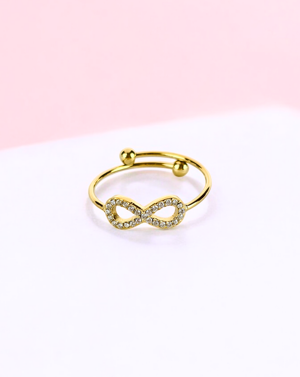 Minimalistični prstan INFINITY CRYSTALS