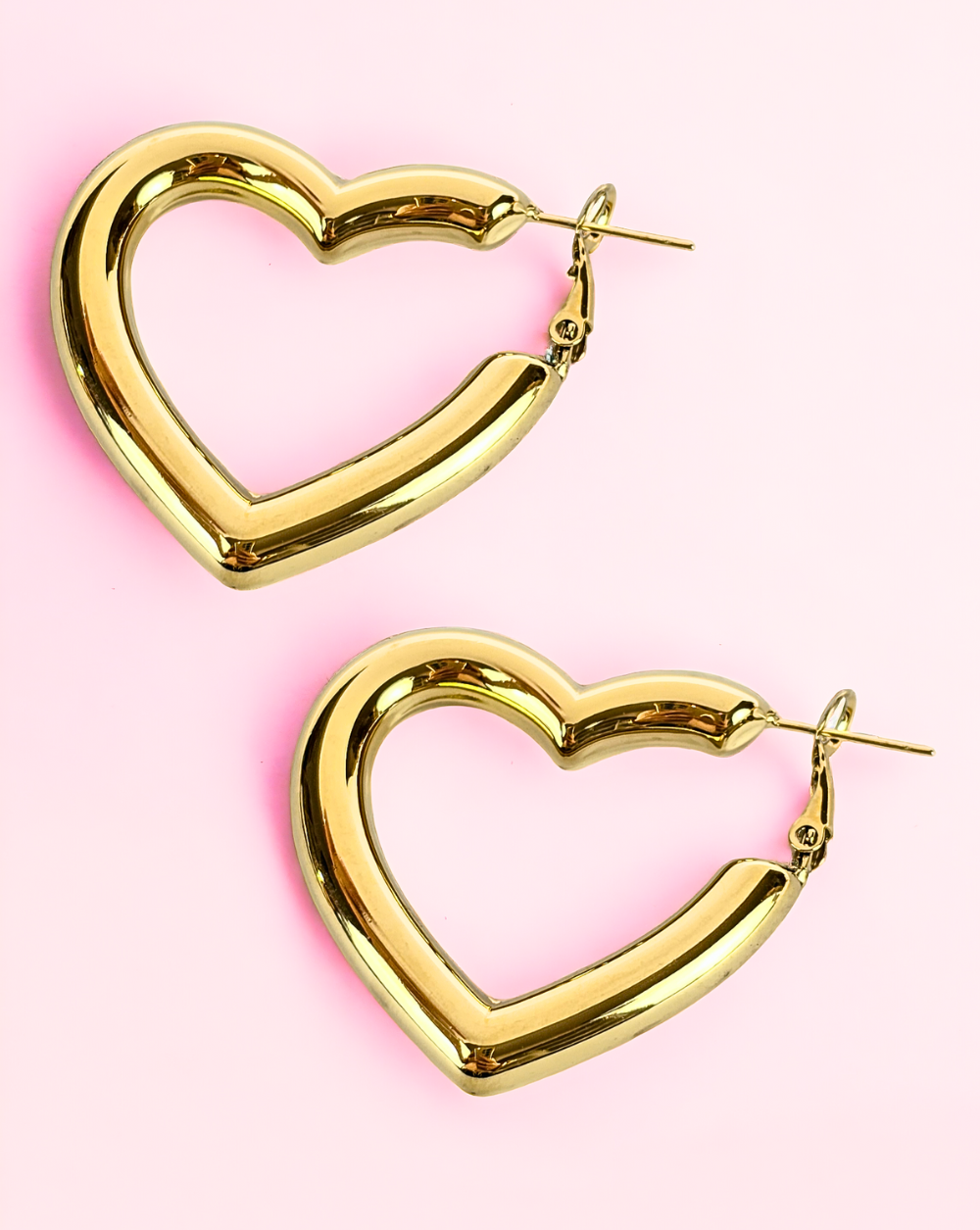 HEART Runde Ohrringe HOOPS