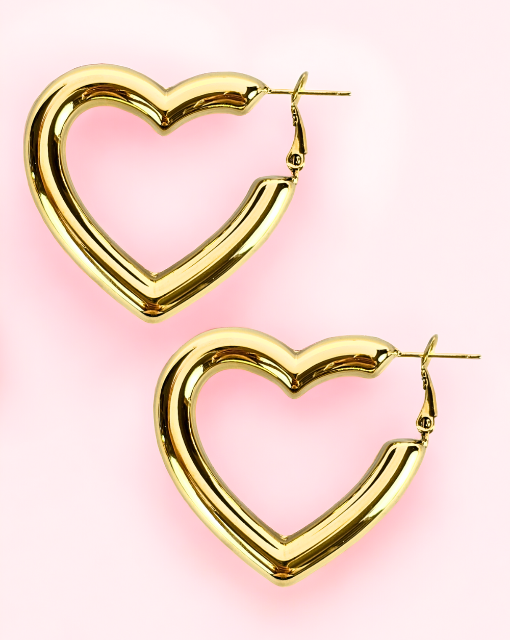 HEART Runde Ohrringe HOOPS