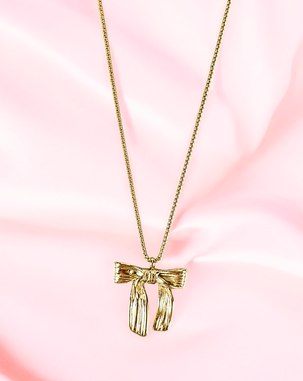 Fashion necklace BOW PENDANT