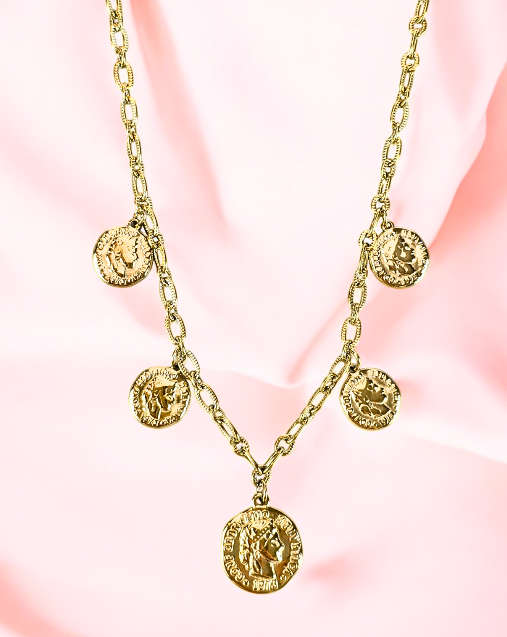 Modna verižica MULTI-COIN CHARM