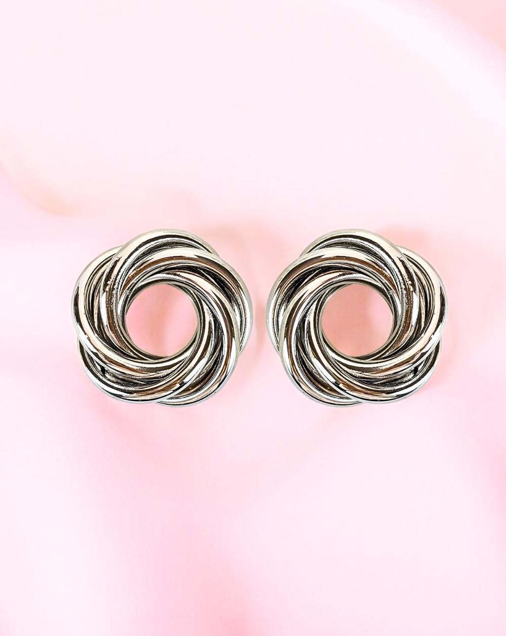 Clip-On Stud Earrings Style | Silver