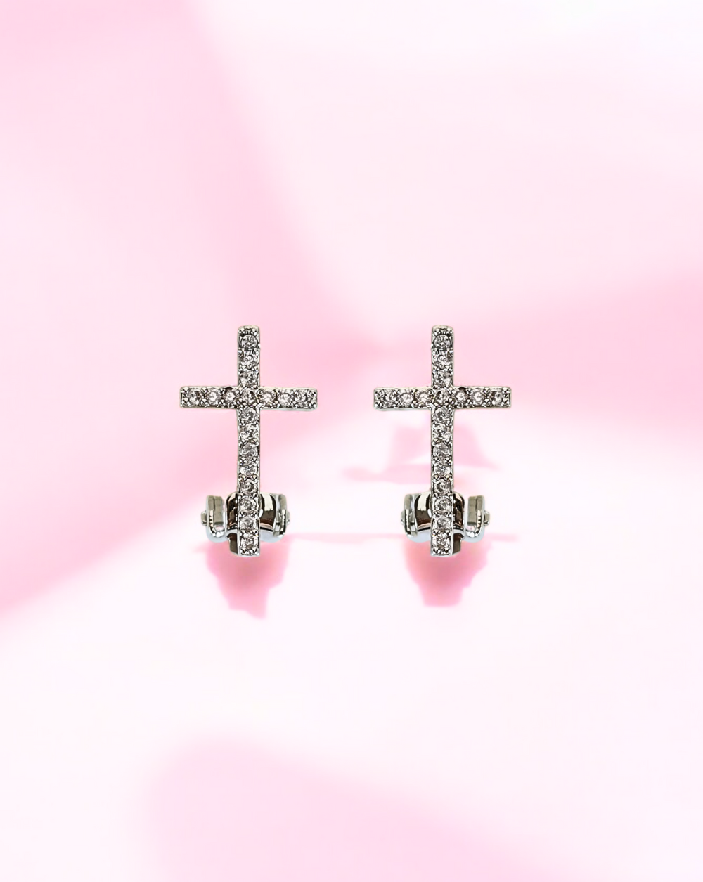 Clip-On Ohrringe Croce | Silver