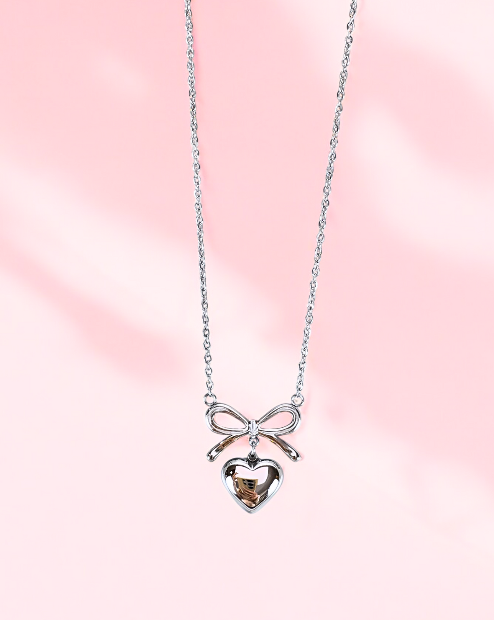 Modna verižica BOW HEART