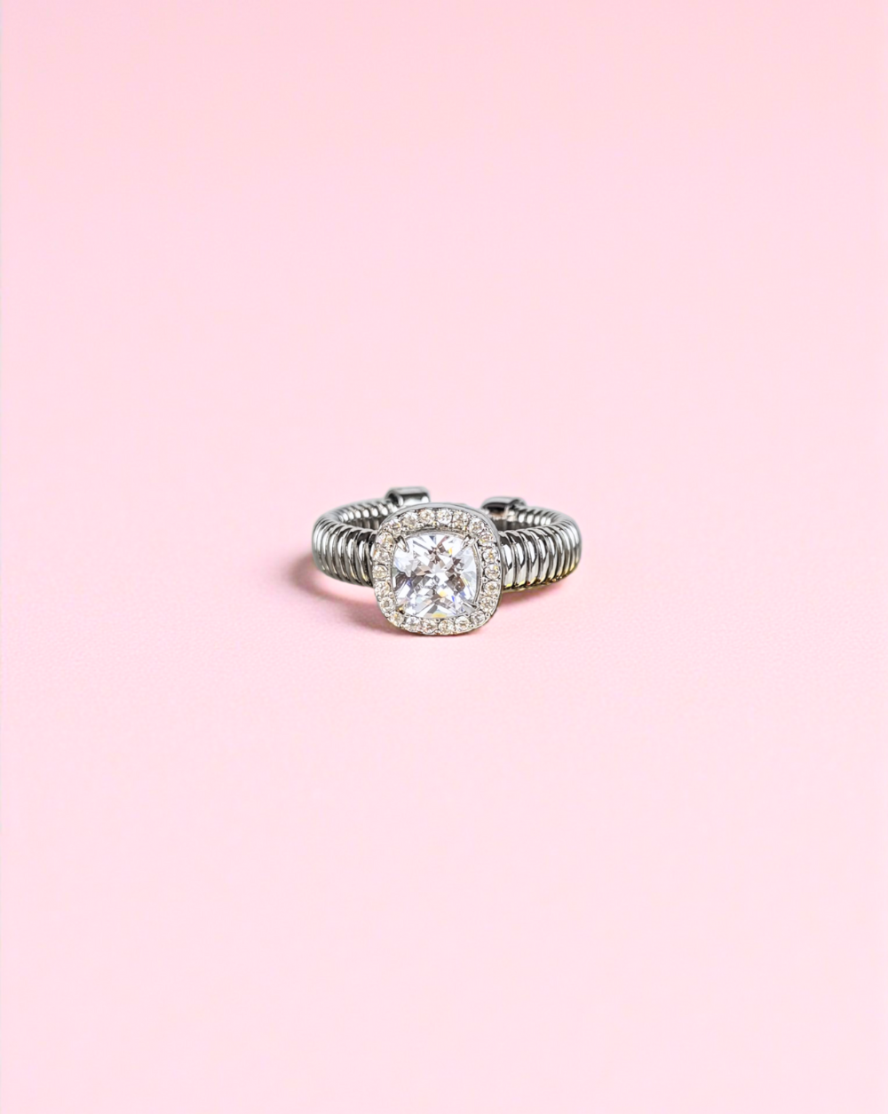 Ring FLEXI CRYSTAL mit großem Kristall - Trgovina Patrizia Ljubljana.