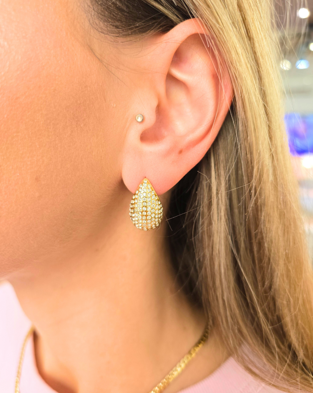 Uhani CHUNKY DROP | Gems