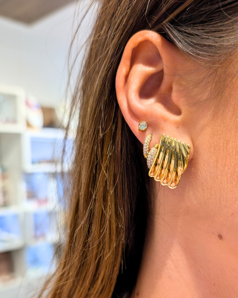 GOLDEN WAVE PATRIZIA LJUBLJANA Ohrringe