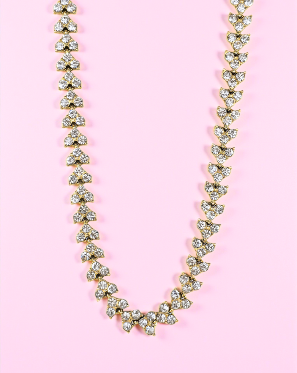 Verižica CRYSTAL PETALS iz nerjavečega jekla s cirkoni — Patrizia Ljubljana