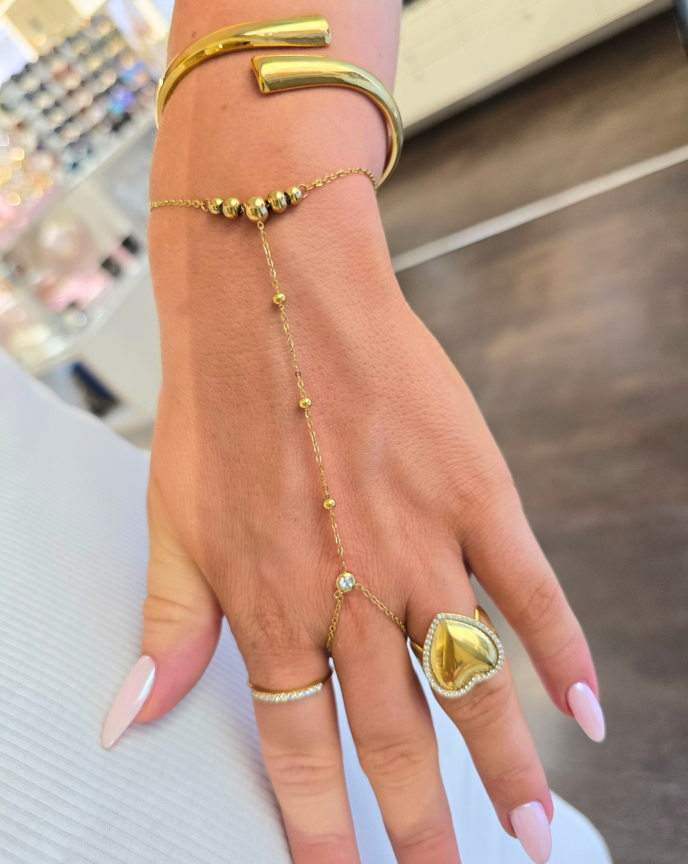 Armband + Ring in einem BALL TOUCH PATRIZIA LJUBLJANA