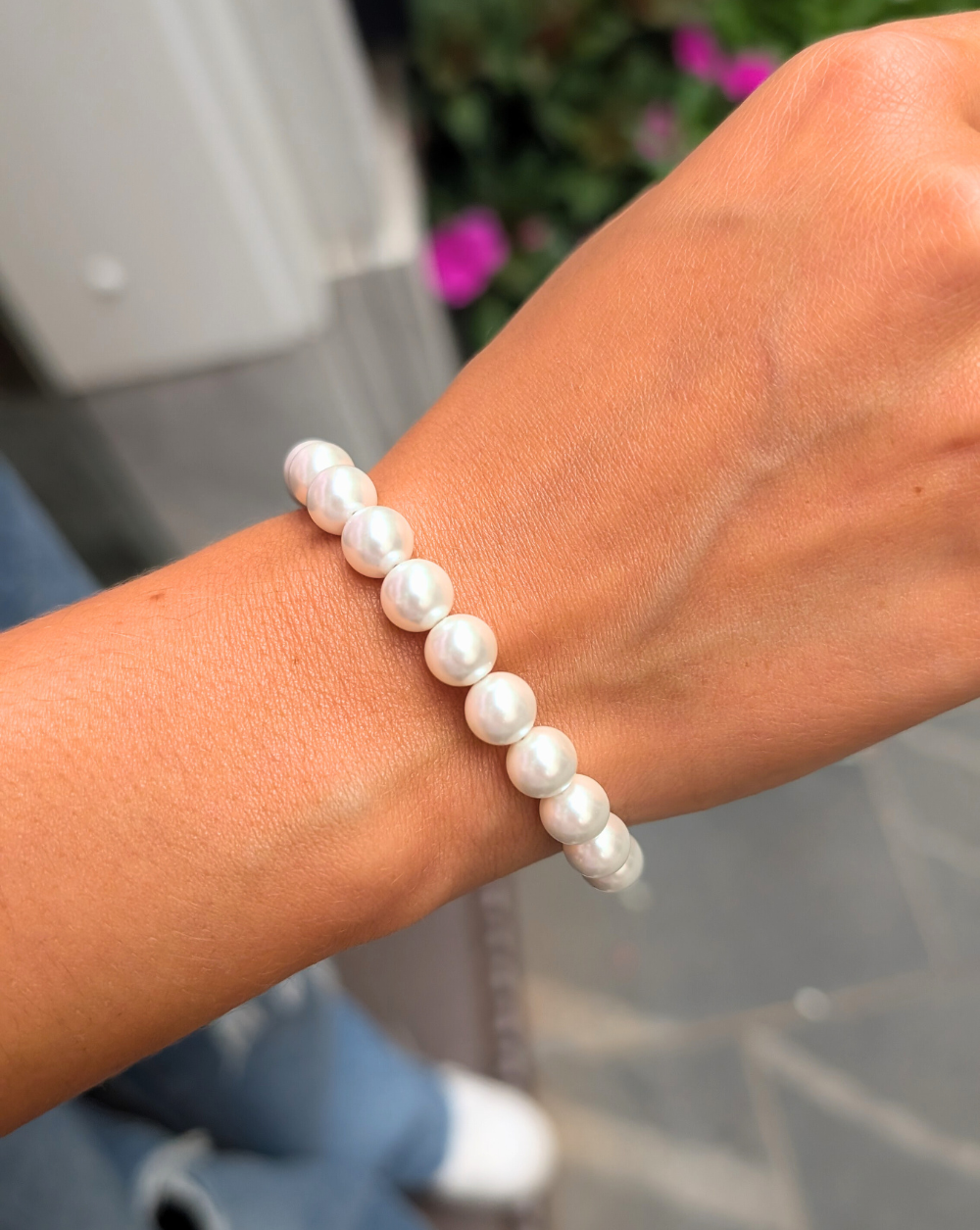 Armband mit weißen Perlen - Trgovina Patrizia Ljubljana