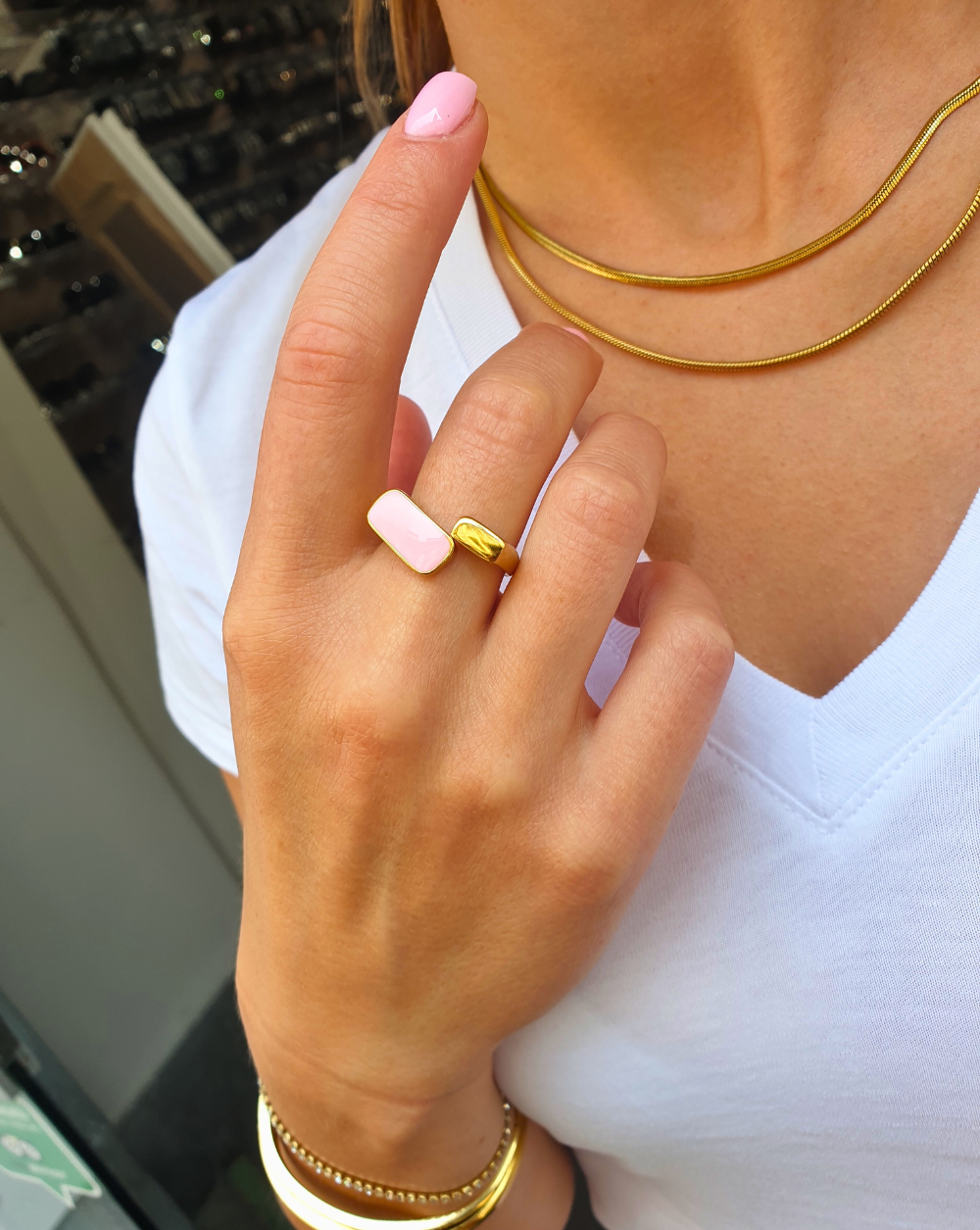 Ring CHUNKY FARBE | Pink