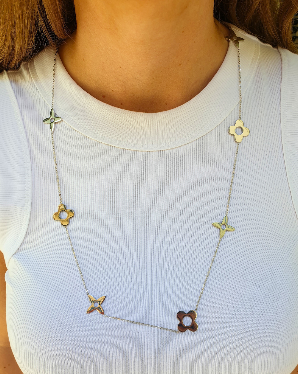 Lang Halskette FLOWERS