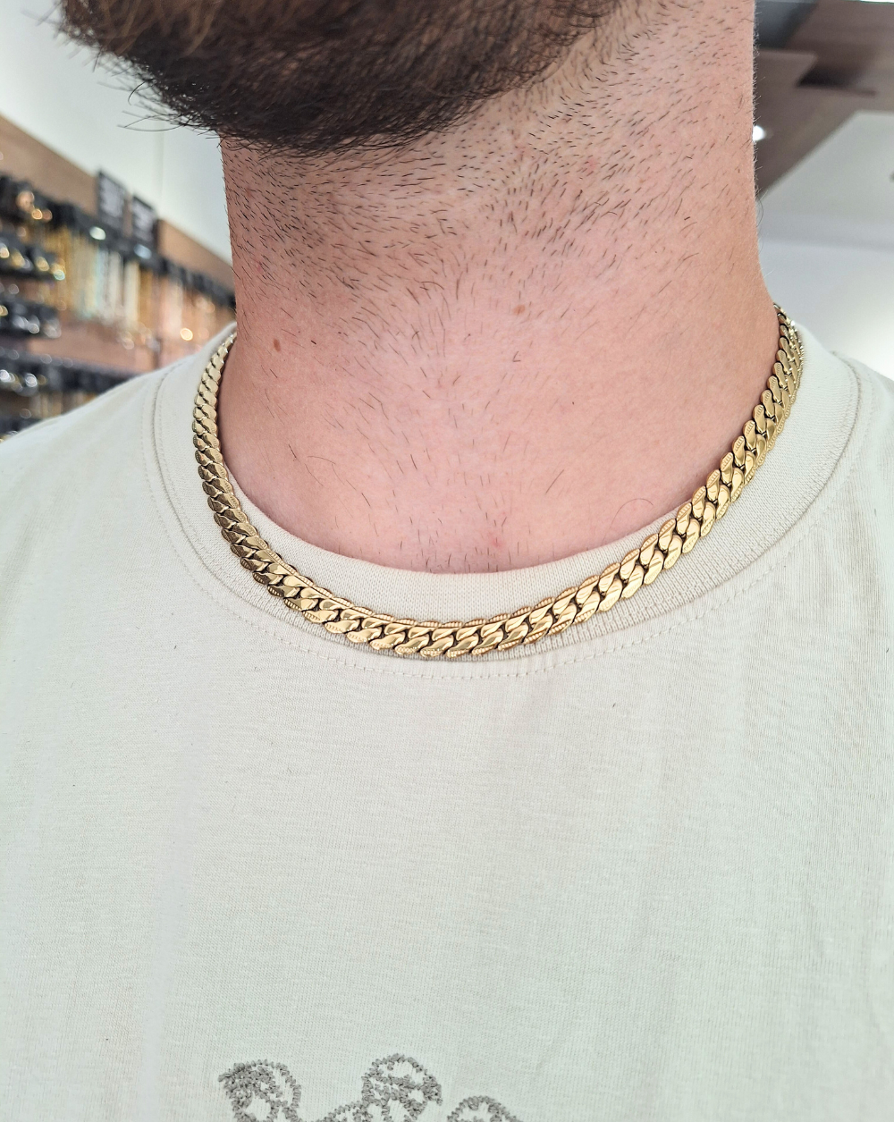 Halskette CHAIN Herren TEXTURED | Größer
