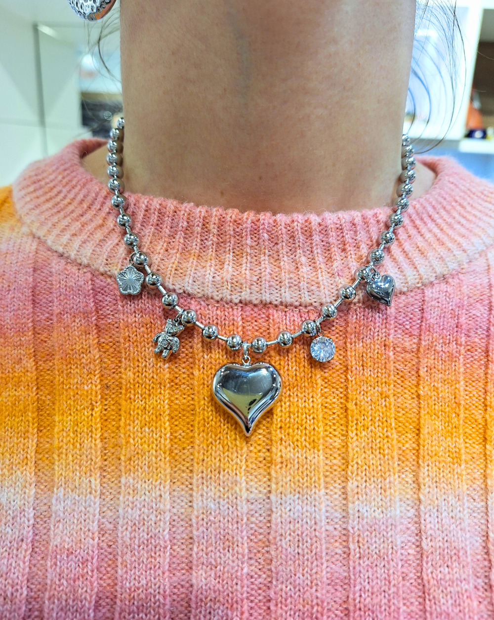 Modisch Halskette LOVE CHARM