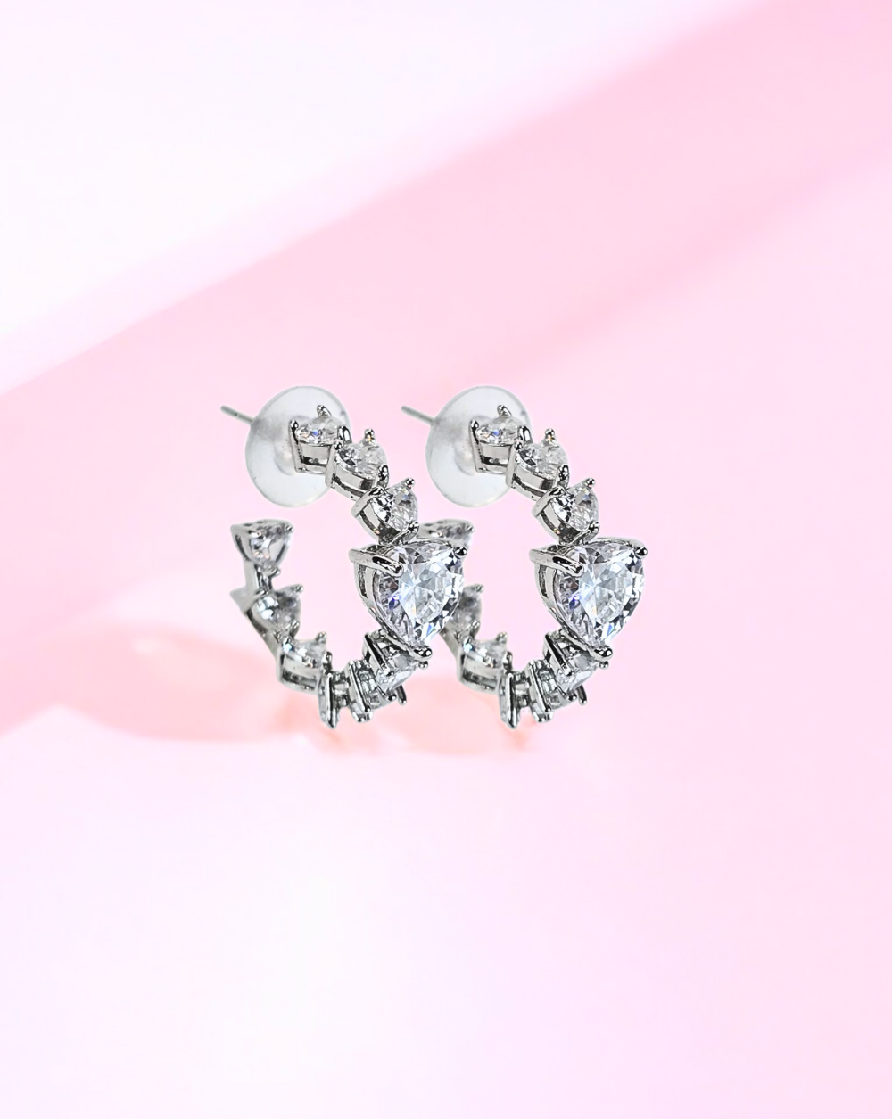 Okrogli uhani VALENTINE | Silver