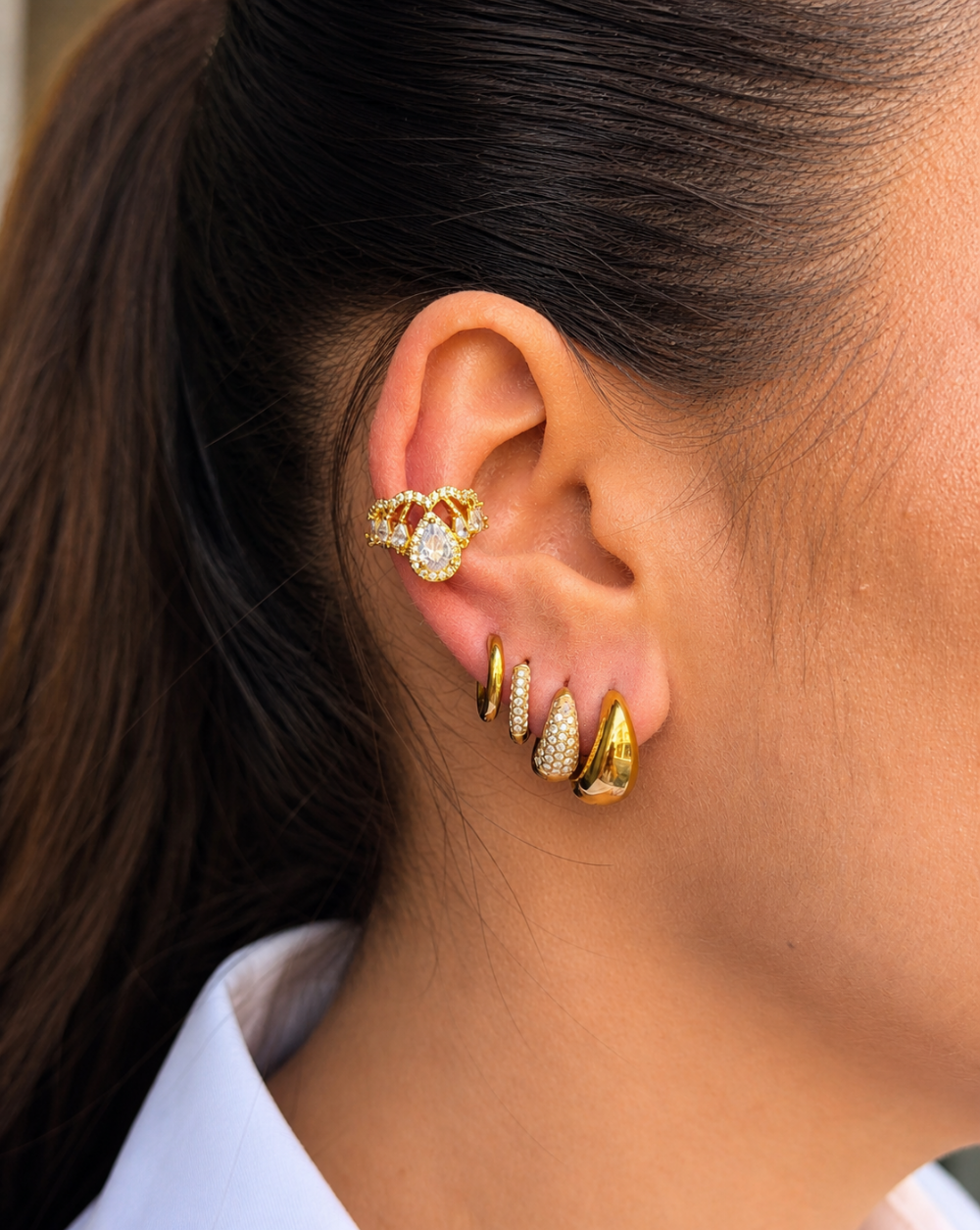 Crystal Earcuff – trgovina Patrizia , elegant modern jewelry