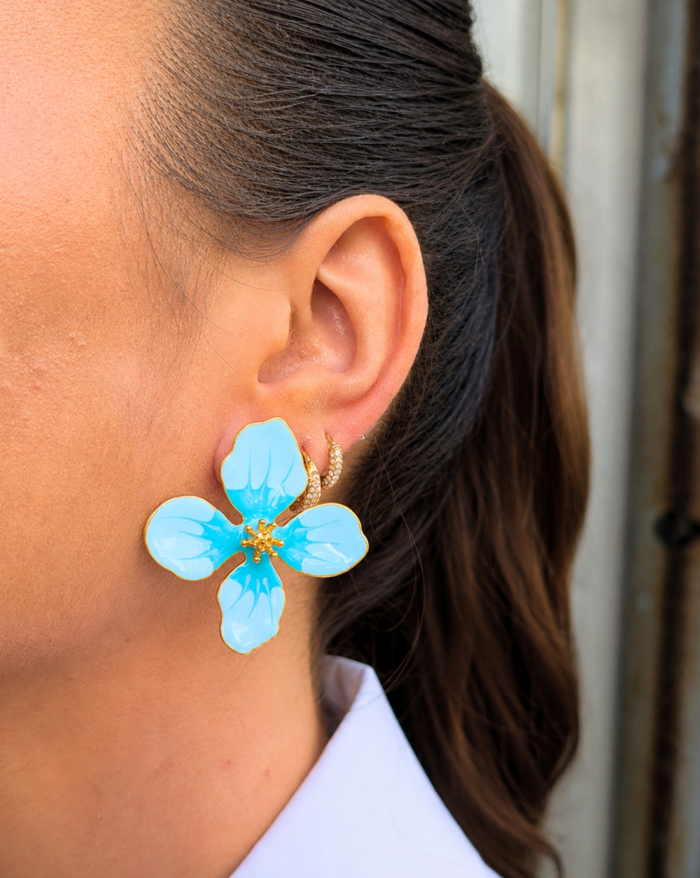FIORE-Ohrringe aus Edelstahl – Ohrringe in Blumenform mit elegantem Design für einen auffälligen und femininen Look. Trgovina Patrizia