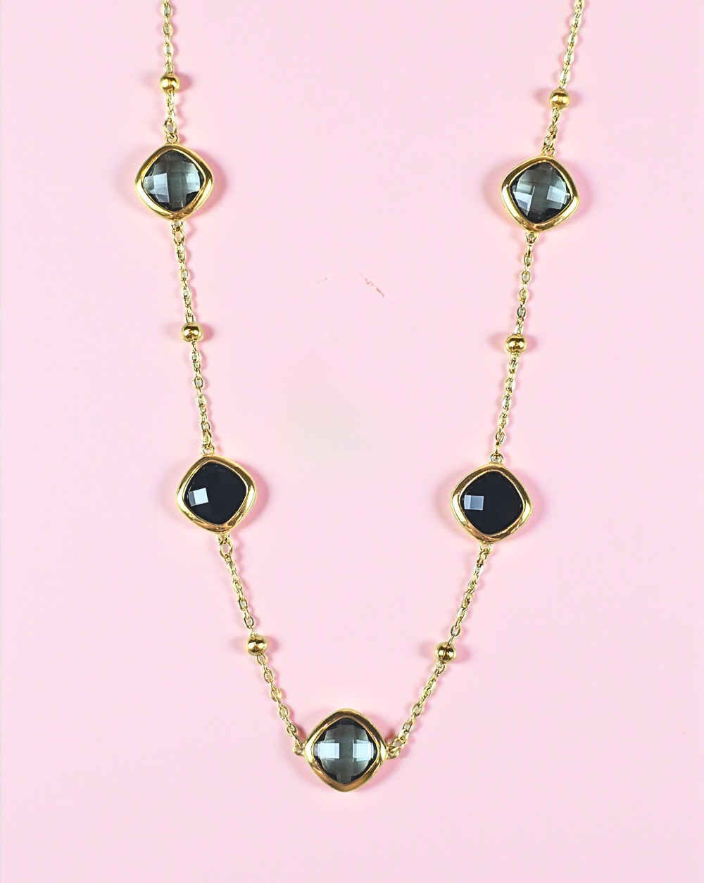 Elegant necklace with shiny stainless steel details, sophisticated women's jewelry – Trgovina Patrizia