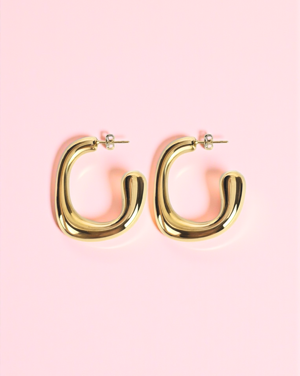 FLUID HOOP earrings made of stainless steel – Trgovina Patrizia
