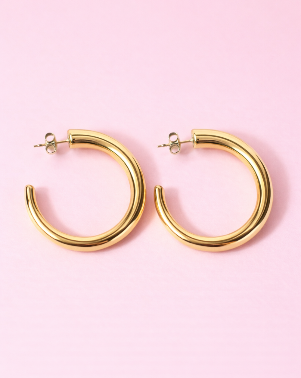 Uhani LUNAR HOOP iz nerjavečega jekla – Trgovina Patrizia Ljubljana